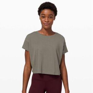 Lululemon Grey Sage Cates T-shirt Size 6